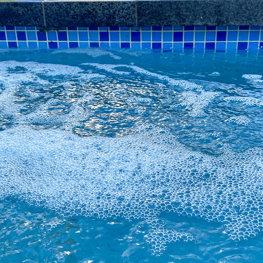 3 Mixed Blue Dot Mounted Glass Mosaic Waterline Tiles - Price per Square Metre - Pool and Spa - Available at iPave Natural Stone