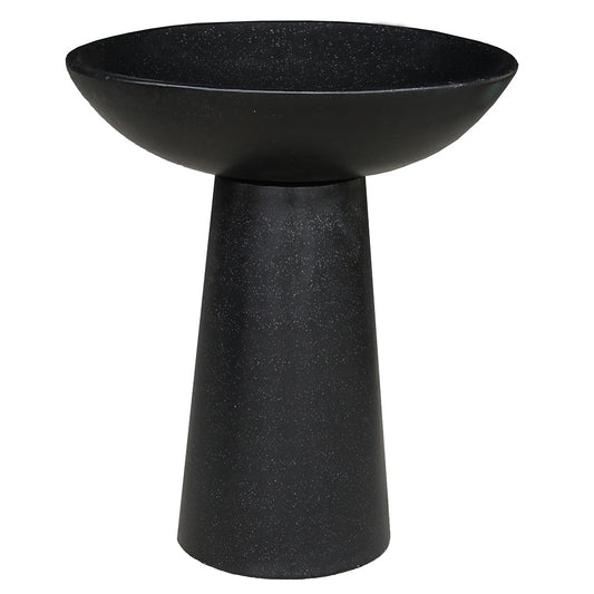 CementLITE Finch Bird Bath - Black - Available at iPave Natural Stone