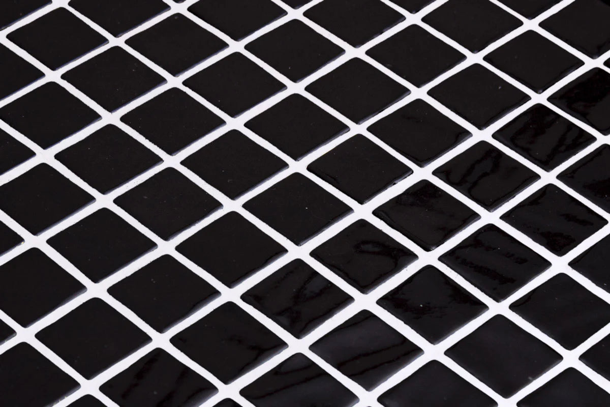 Mosaic Lisa - Black 25x25mm - $95sqm