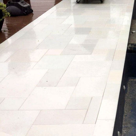 Cristallo Bianco Marble French Pattern Natural Stone Pavers - 1st Quality - $99 per Square Metre