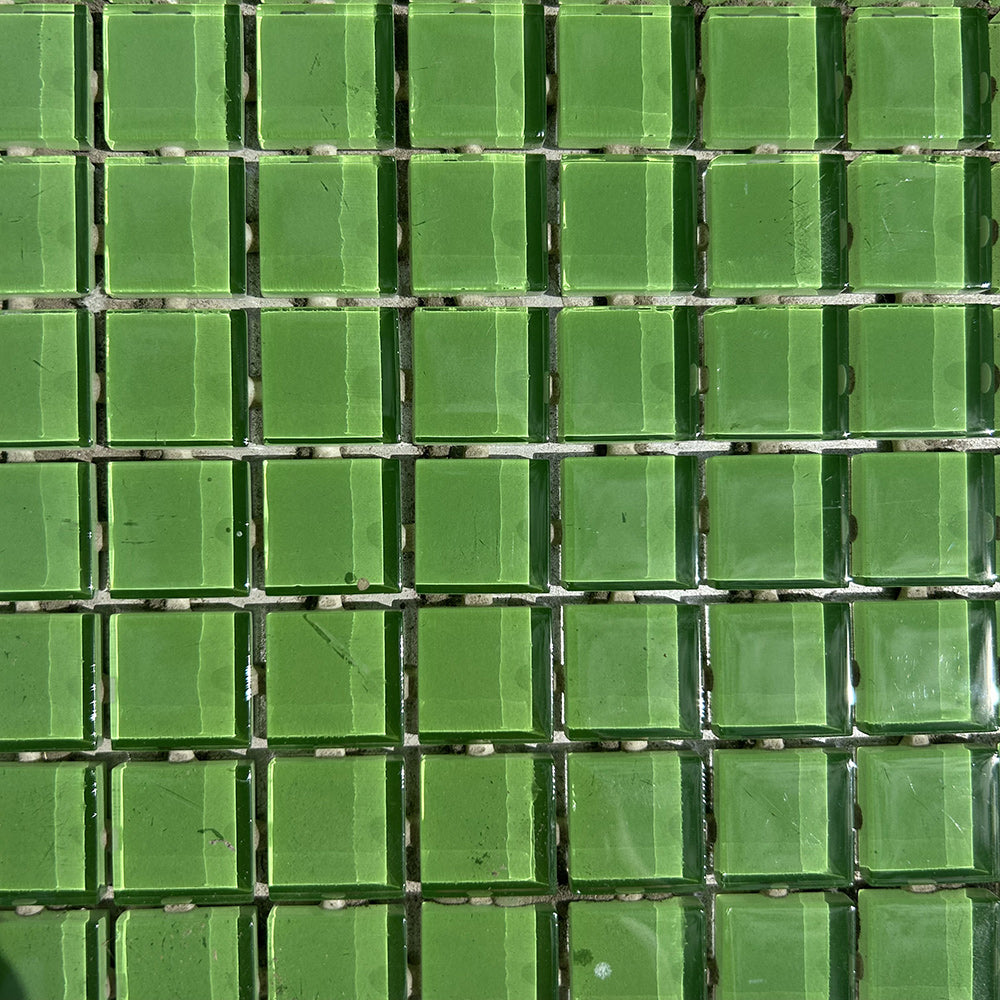 Emerald Dot Mounted Glass Mosaic Waterline Tiles - Price per Square Metre - Swimming Pool Tiles - Available at iPave Natural Stone