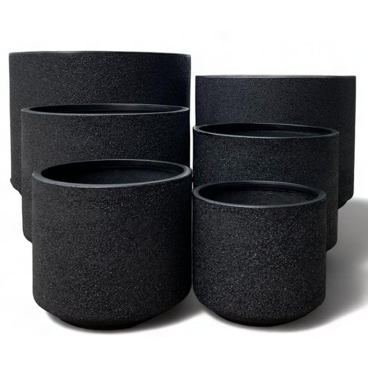 Modstone Fynn Planter Pot - Black Stone - Available at iPave Natural Stone