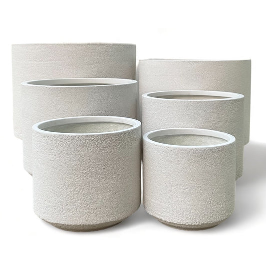 Modstone Fynn Planter Pot - White Stone - Available at iPave Natural Stone