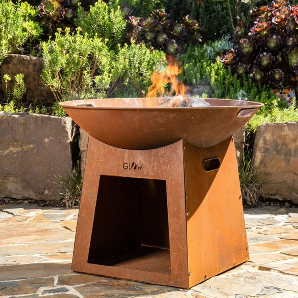 GLOW Australis Fire Pit - Rust - Entertaining Area - Available at iPave Natural Stone