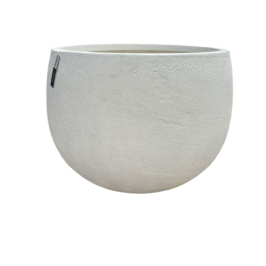 Modstone Mega Belly Pot - White Stone - Available at iPave Natural Stone