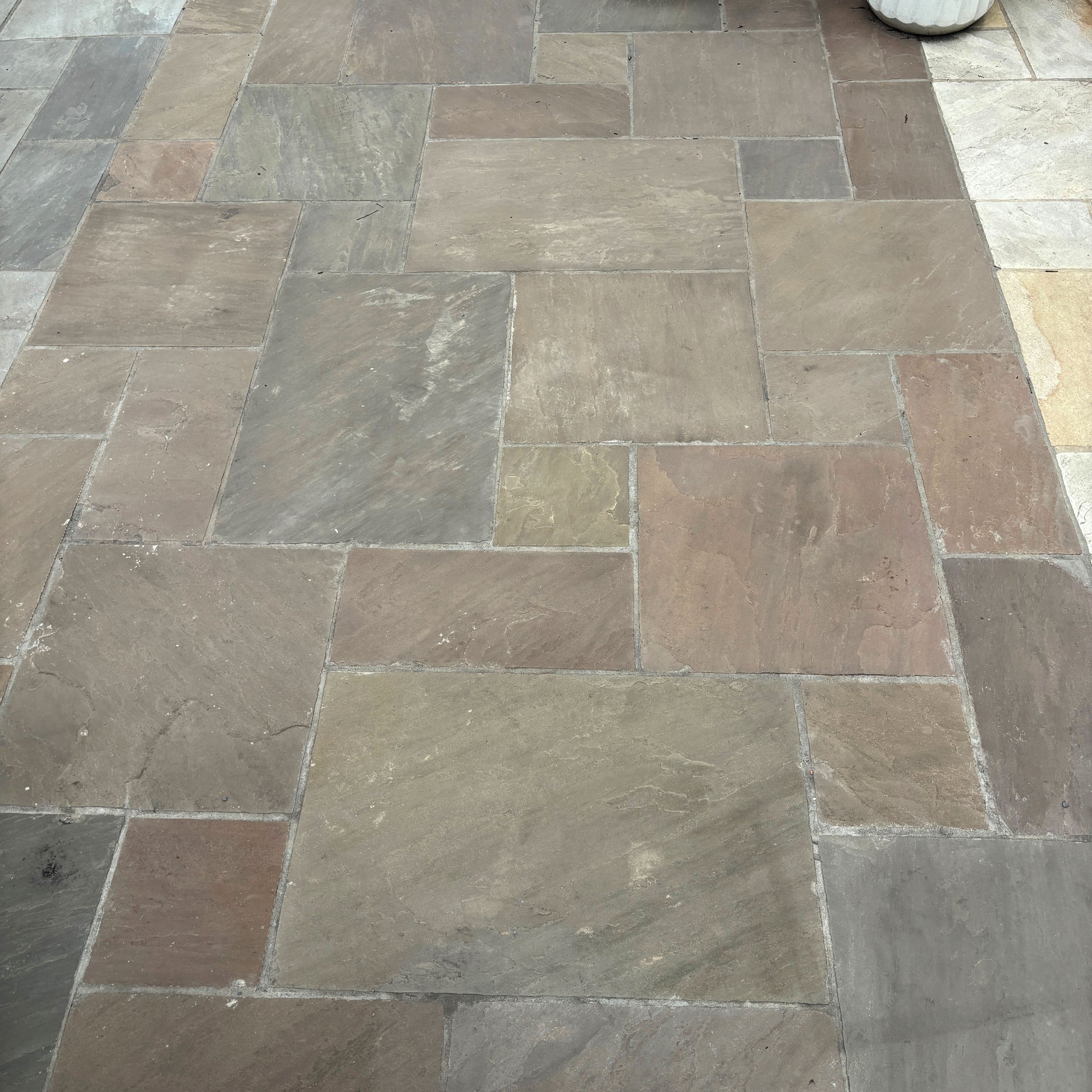 Raj Ochre Naturally Split Sandstone Patio Pack - 1st Quality - Outdoor inspiration - Available at iPave Natural Stone