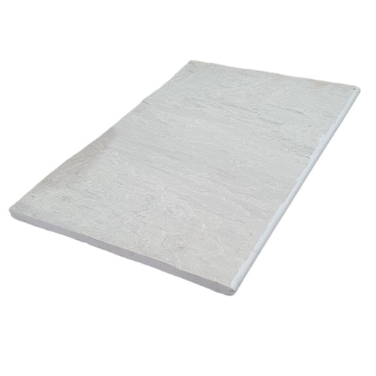Raj Grey Naturally Split 600x400x22mm Sandstone Bullnose Coping - 1st Quality - Available at iPave Natural Stone