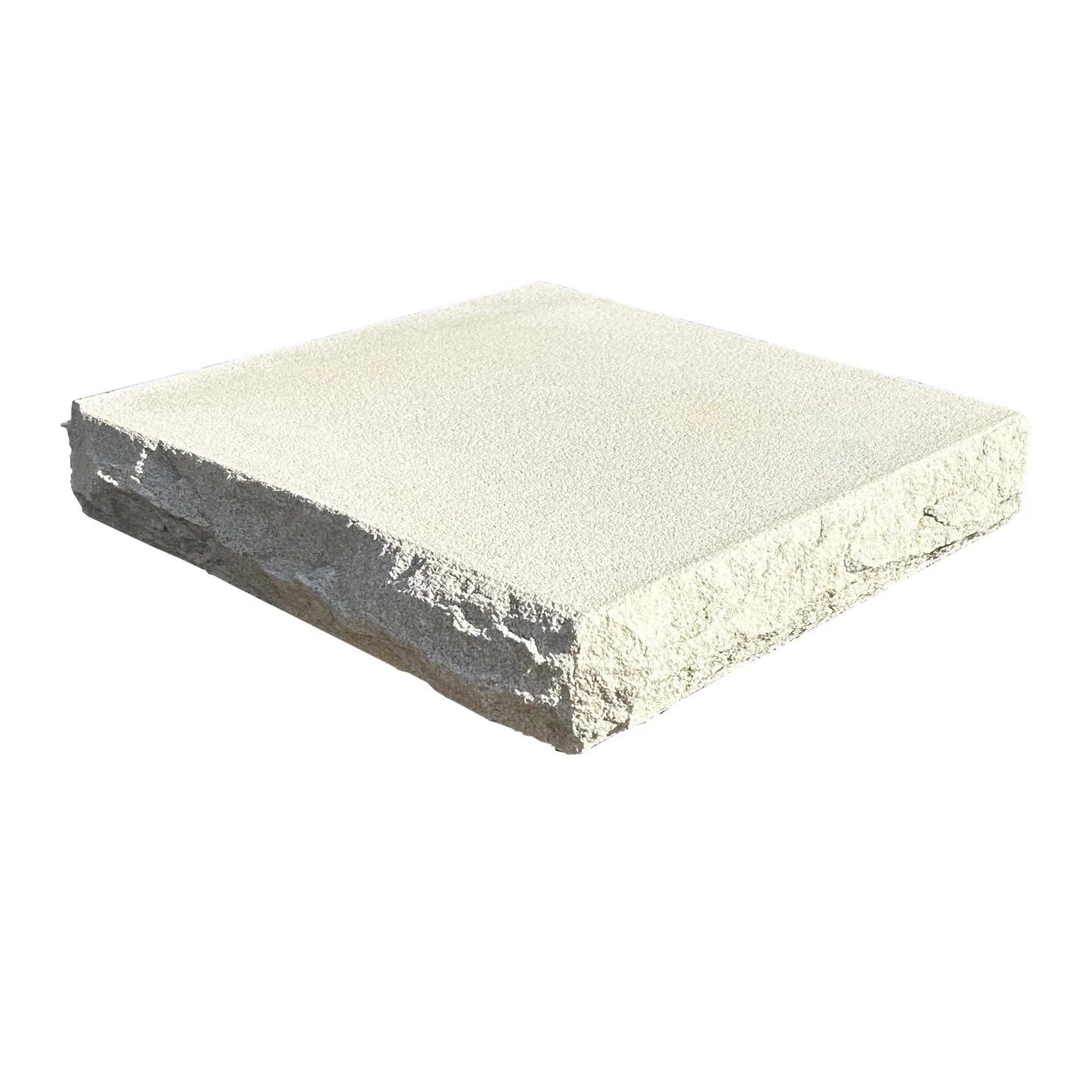 Australian Sandstone Pier Cap (Rockfaced) Cap Size: 280x280x50mm - To Suit Pier Size: 230x230mm