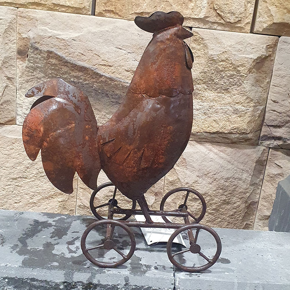 Rustic Rooster Ornament - Modern Country Decor - Available at iPave Natural Stone