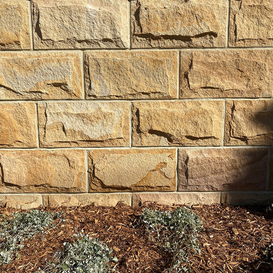 Australian Sandstone Rockface Cladding - 400x200x30mm - 1st Quality - Walling - Available at iPave Natural Stone