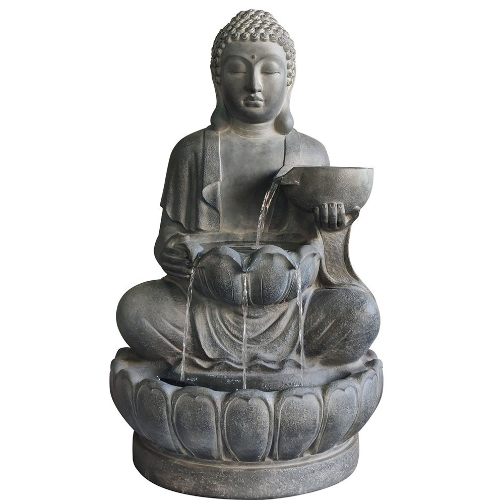 Bardo Fountain - Grey - Water Feature - Available at iPave Natural Stone