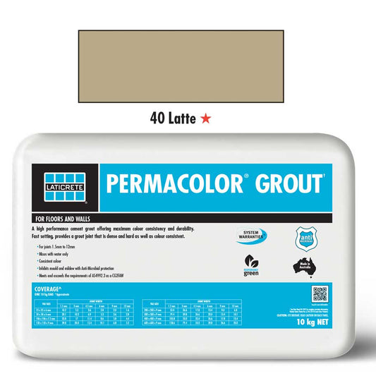 PERMACOLOR Grout - Latte - 10kg Bag - 1st Quality - Available at iPave Natural Stone