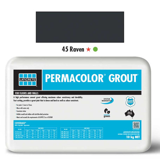 PERMACOLOR Grout - Raven - 10kg Bag - 1st Quality - Available at iPave Natural Stone