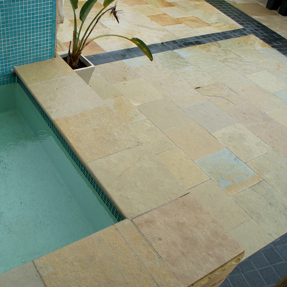 Tuscan Beige Limestone 600x400x25mm Natural Stone Pavers - 1st Quality - Available at iPave Natural Stone