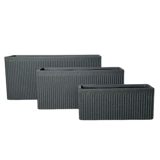 Keystone Arezzo Trough - Black Terrazzo