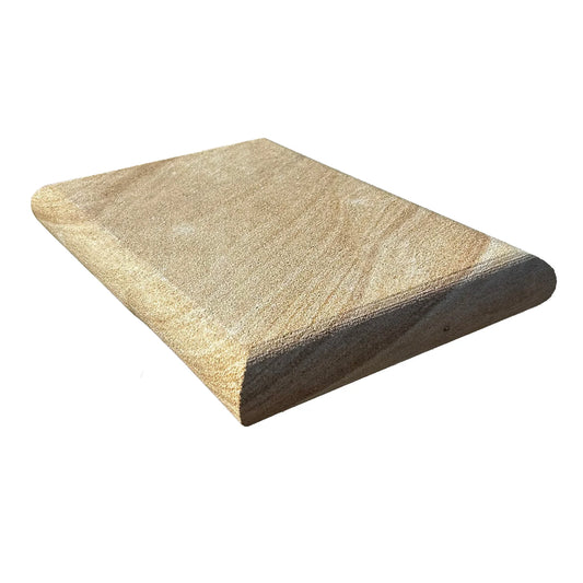 Australian Sandstone Pier Cap (Bullnose) Cap Size: 400x280x50mm - To Suit Pier Size: 340x230mm