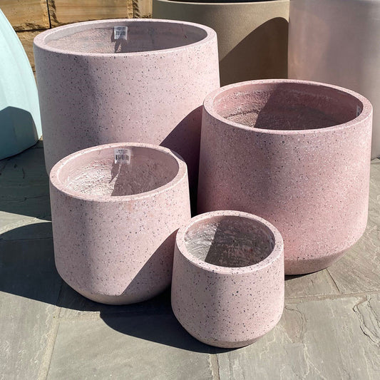 Cement Lite Modern Drum - Pink Terrazzo