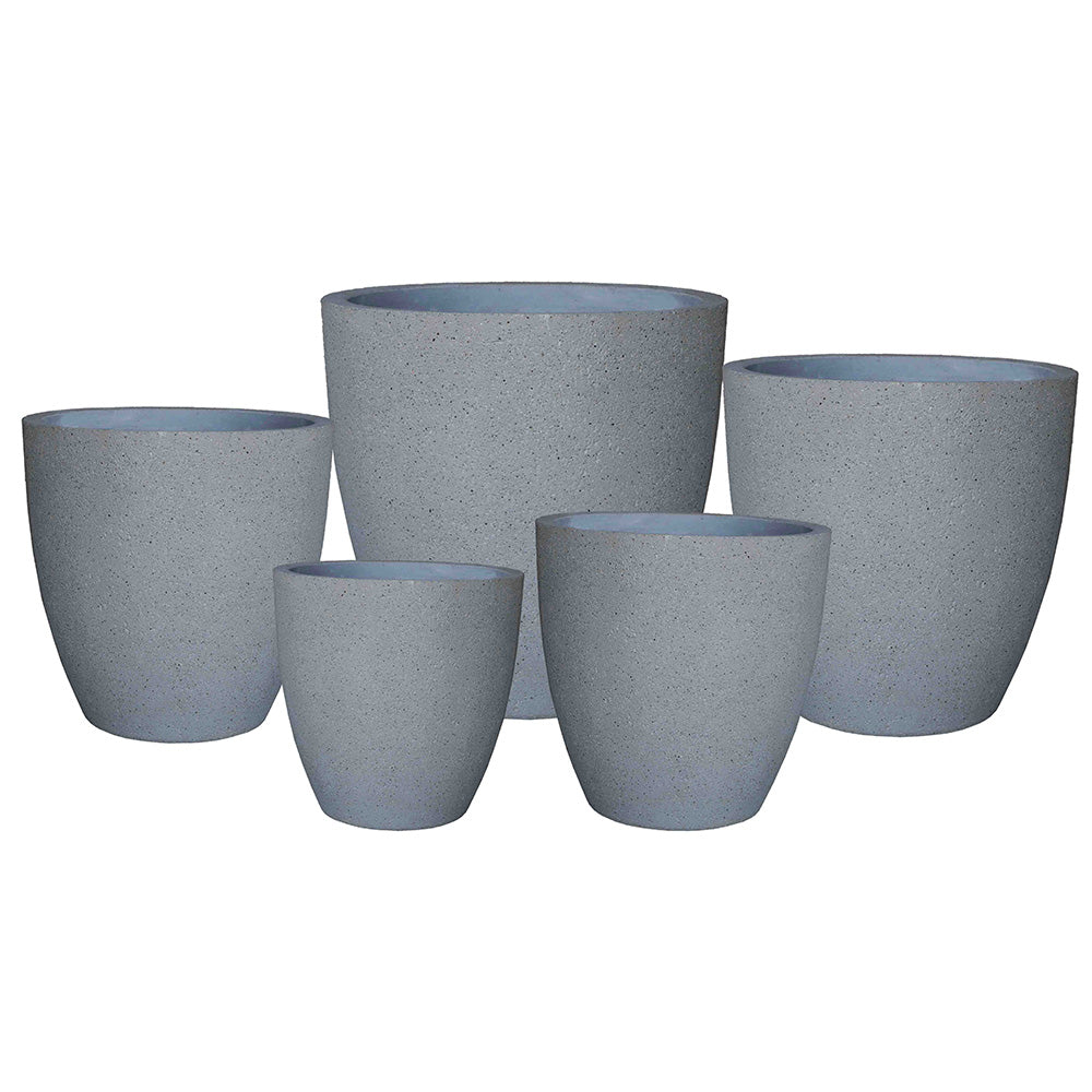 CementLITE Egg Pot - Natural Cement - Available at iPave Natural Stone