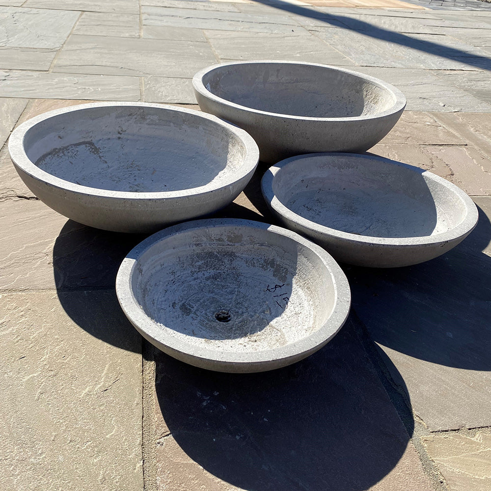 CementLITE Low Bowl - Cement - Available at iPave Natural Stone