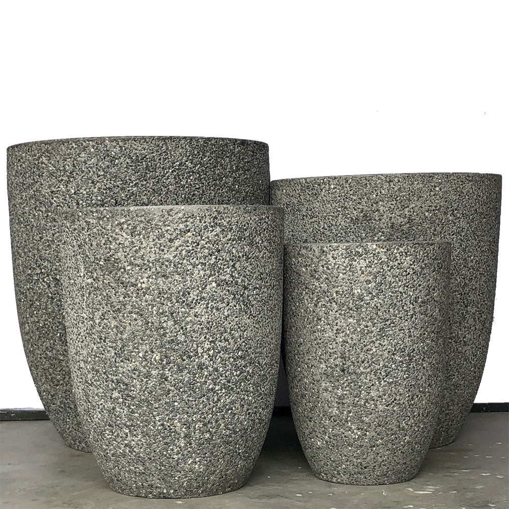 Modstone Chambers U Pot - Dark Grey Pebble - Available at iPave Natural Stone