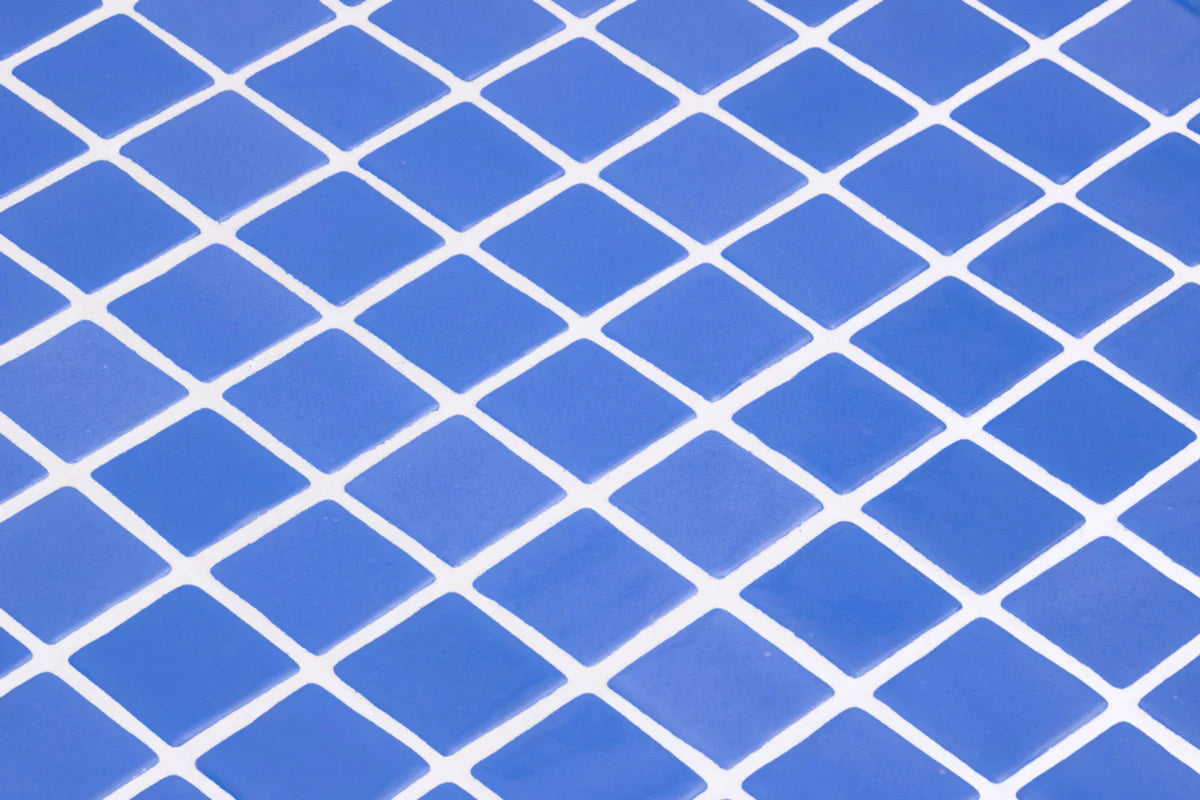 Mosaic Lisa - Mid Blue 25x25mm - $95sqm
