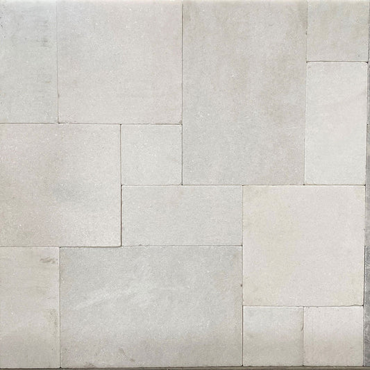 Cristallo Bianco Marble French Pattern Natural Stone Pavers - 1st Quality - $99 per Square Metre
