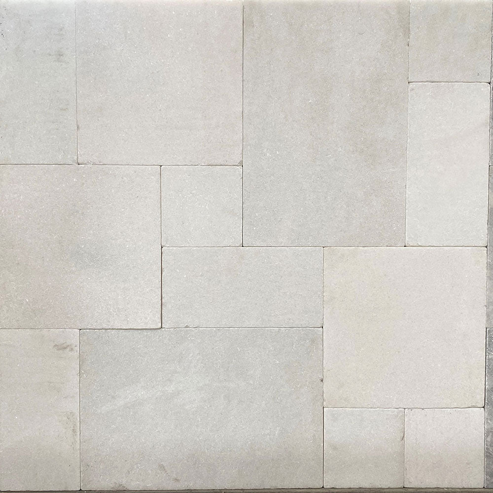 Cristallo Bianco Marble French Pattern Natural Stone Pavers - 1st Quality - $99 per Square Metre