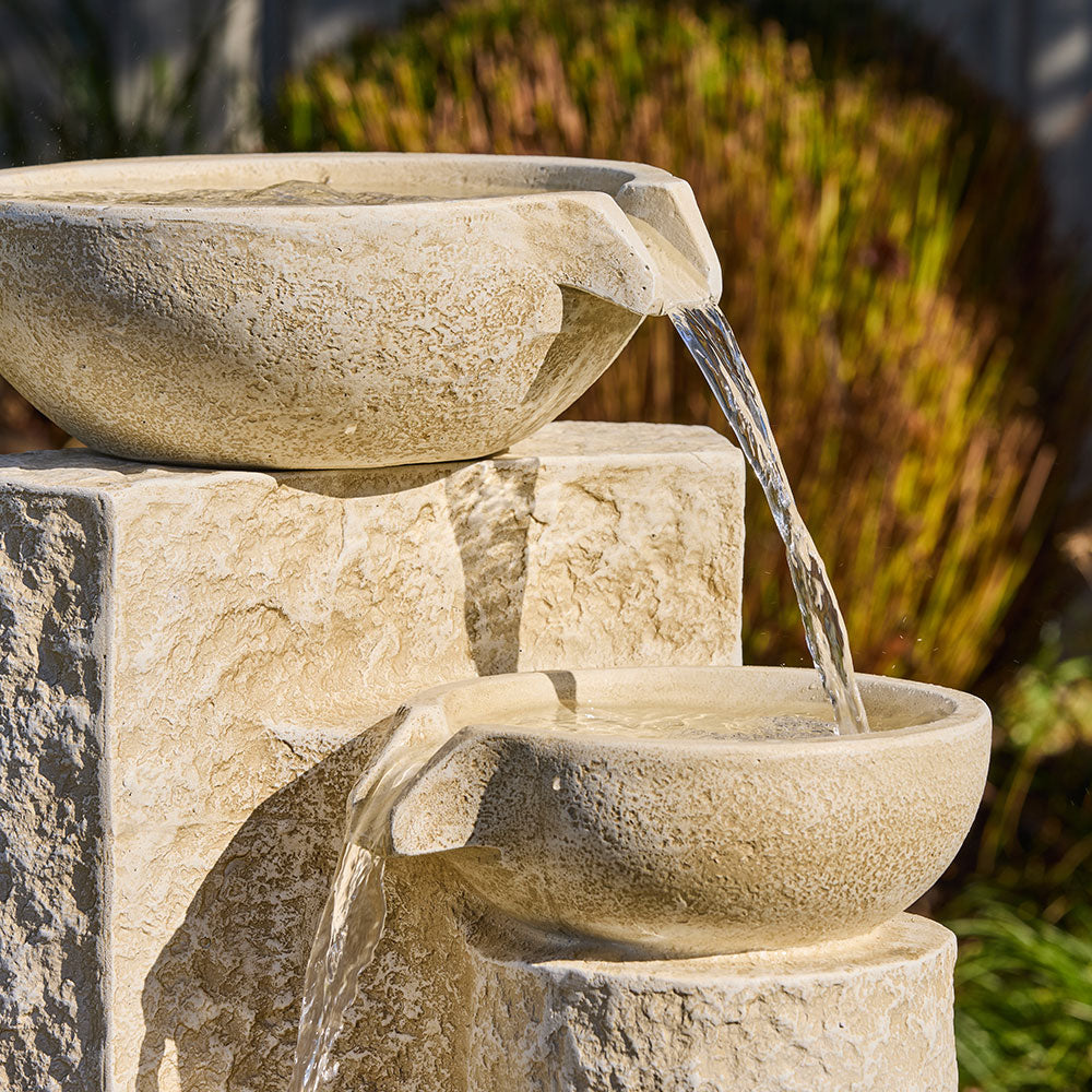 Echo Falls Fountain Water Feature - Sandstone - Landscaping Backyard - Available at iPave Natural Stone