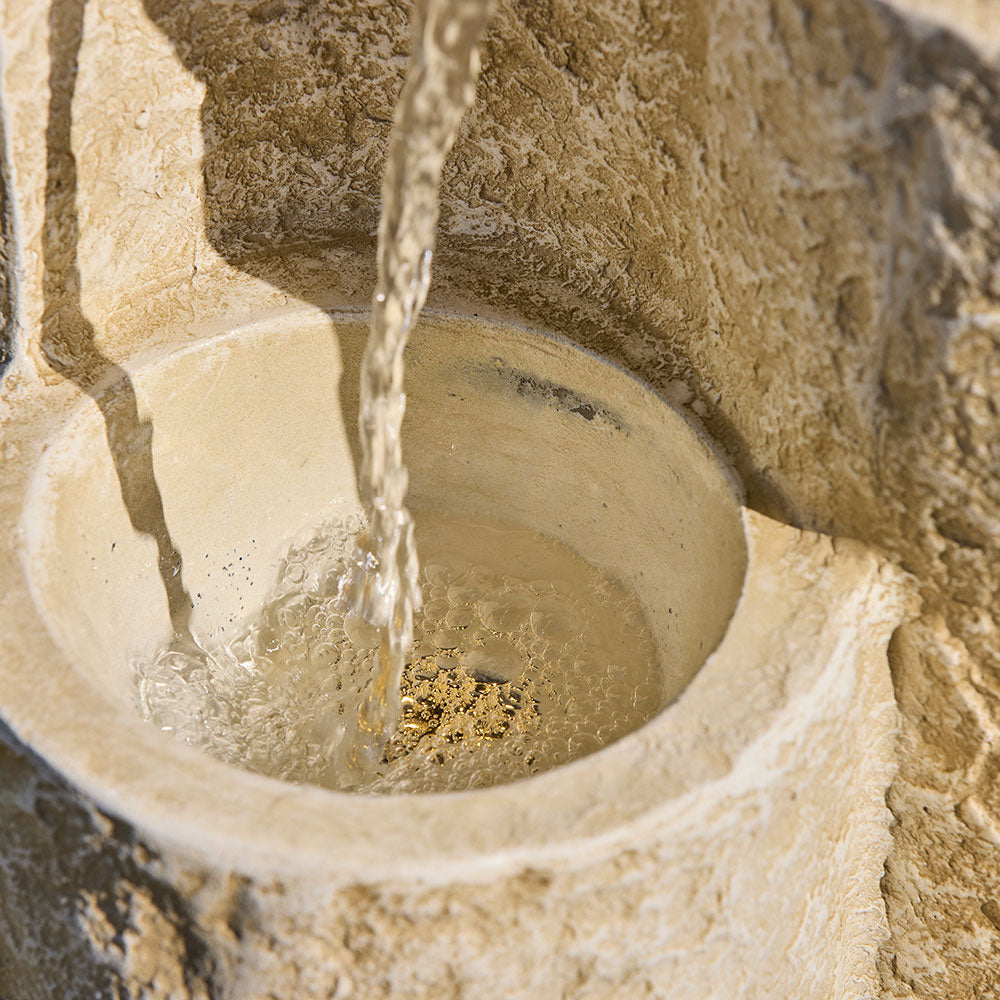 Echo Falls Fountain Water Feature - Sandstone - renovation - Available at iPave Natural Stone