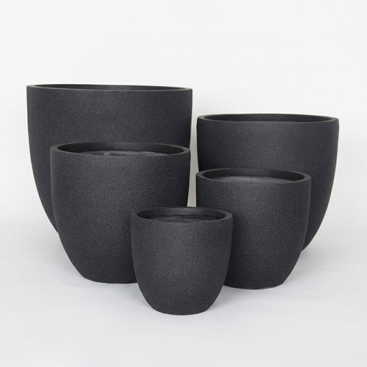 Vellum Egg Pot Black