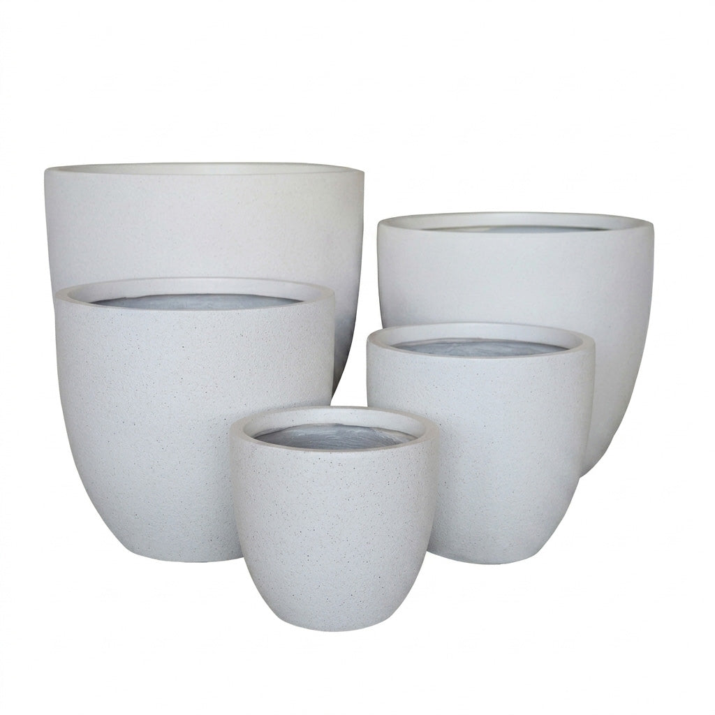 Vellum Egg Pot White