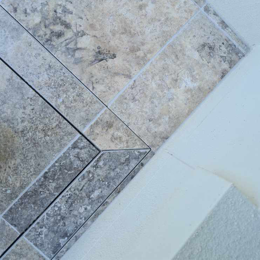 Hide Modular External Linear Drain Cover Mitred Corner Kit Everhard