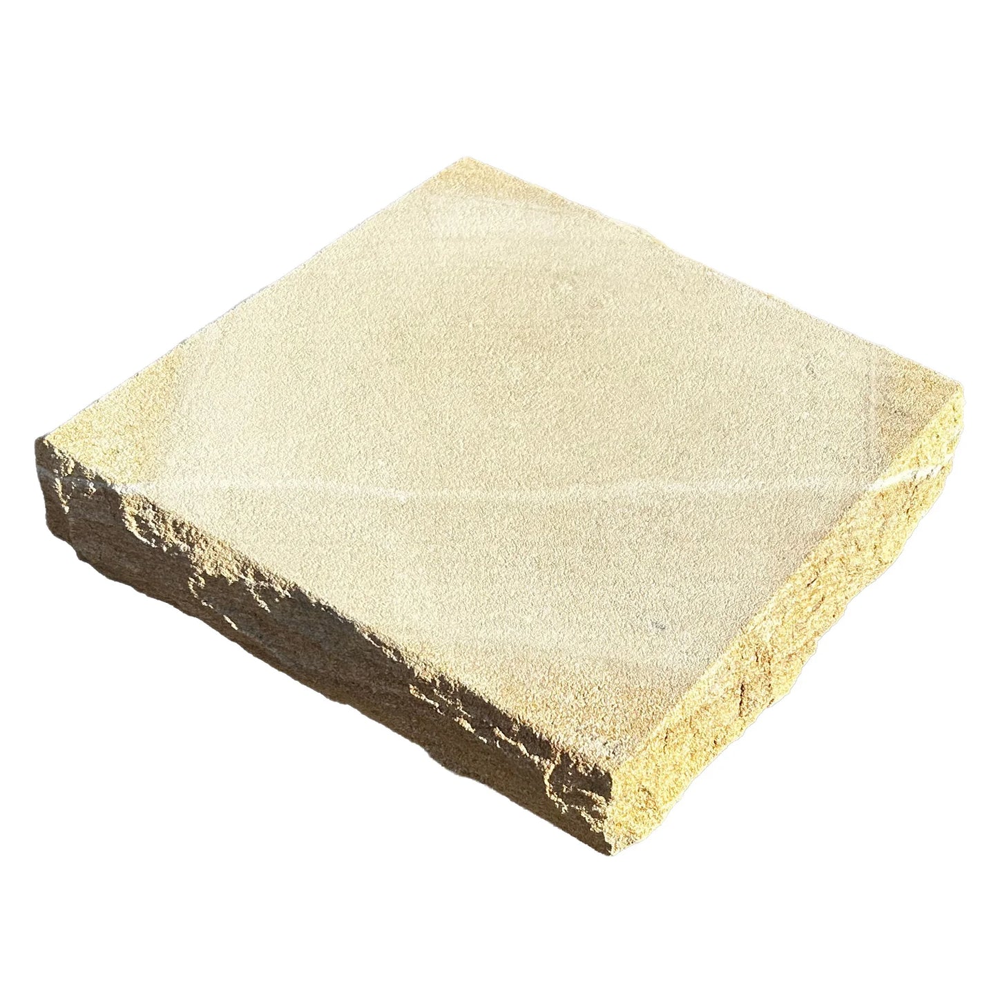 Australian Sandstone Pier Cap (Rockfaced) Cap Size: 280x280x50mm - To Suit Pier Size: 230x230mm