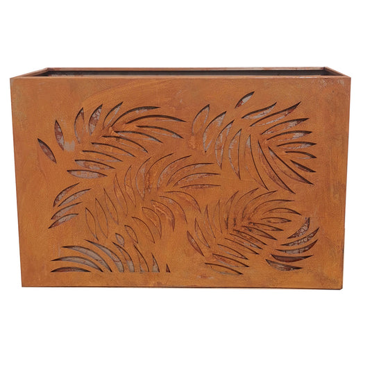 Leaf Steel Planter  - Rust - Patio or Garden - Available at iPave Natural Stone