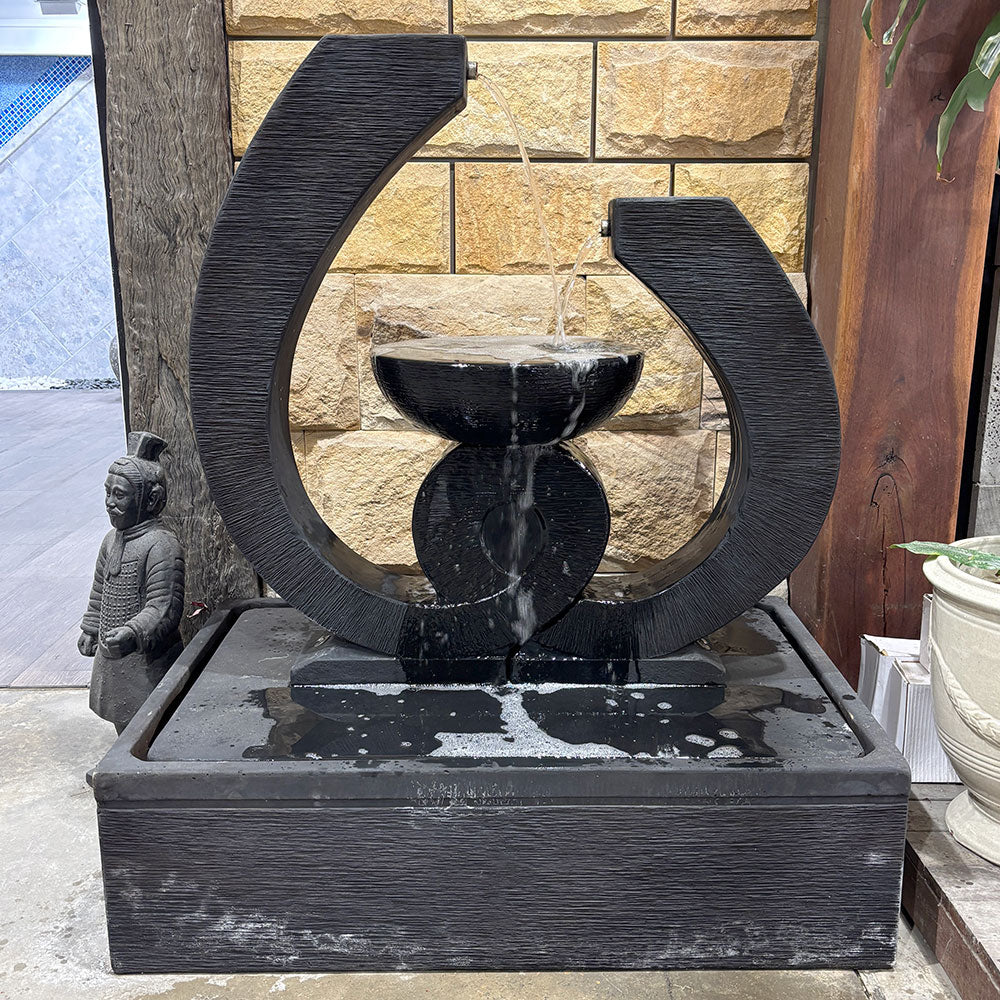 Lovina Water Feature - Charcoal - Available at iPave Natural Stone