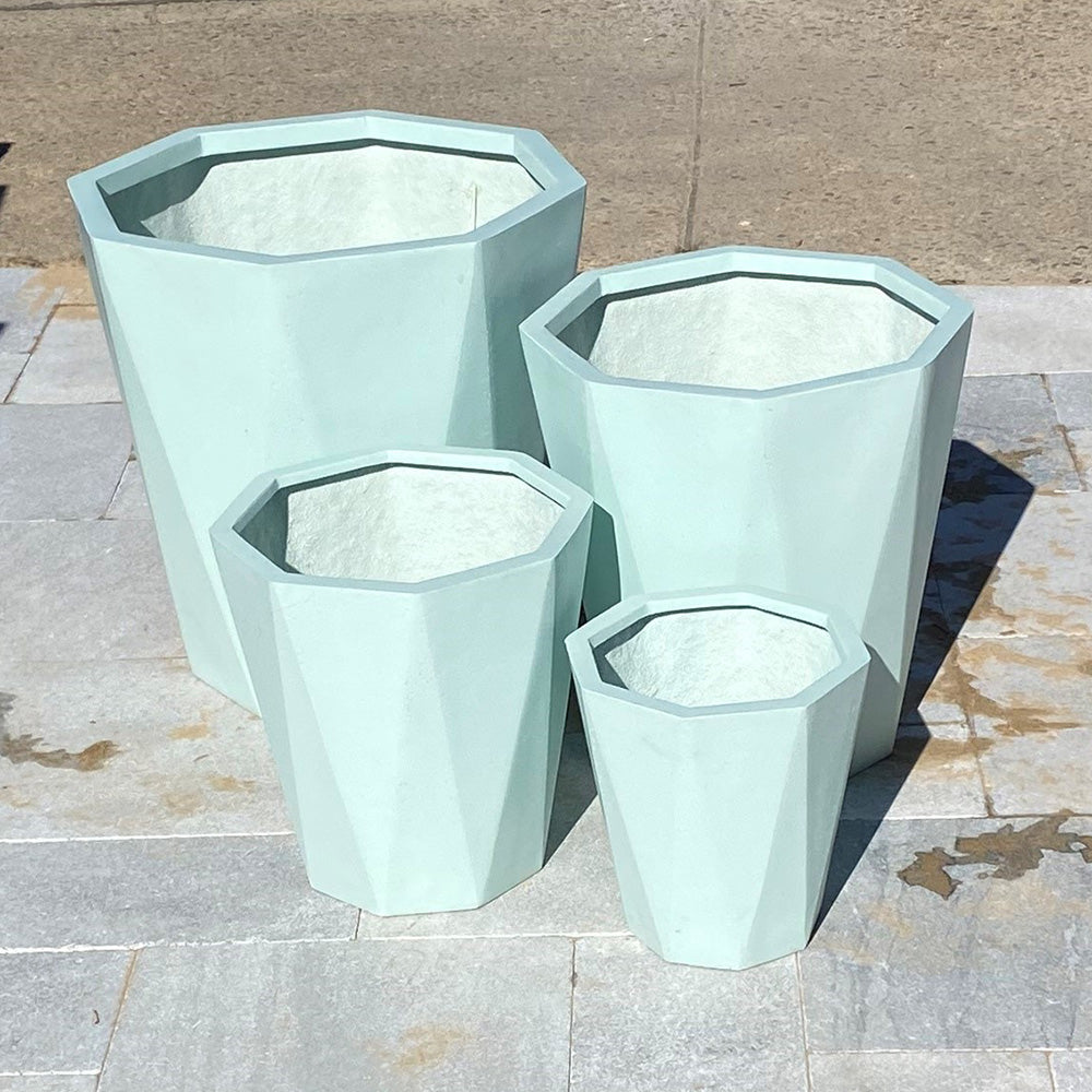 Modstone Ocean Cone Pot - Mint - Available at iPave Natural Stone