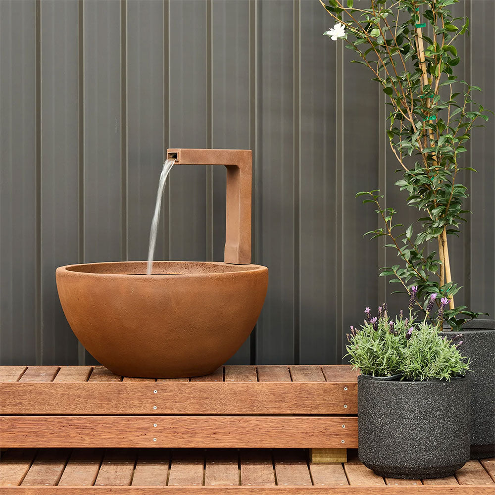 Patio Pond Water Feature - Rust - Garden - Available at iPave Natural Stone