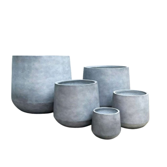 Modstone Satine Tapered Cylinder Pot - Grey - Available at iPave Natural Stone