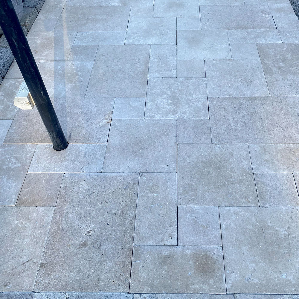 Sinai Pearl Limestone French Pattern Natural Stone Pavers - 30mm - 1st Quality - Sold per Set of 1.44m2 - Available at iPave Natural Stone