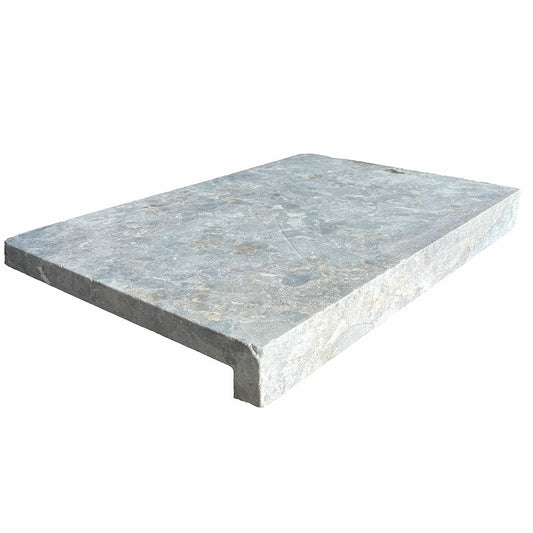 Toscana Grey Marble 600x400x30/60mm Drop Nose Coping - 1st Quality - Available at iPave Natural Stone