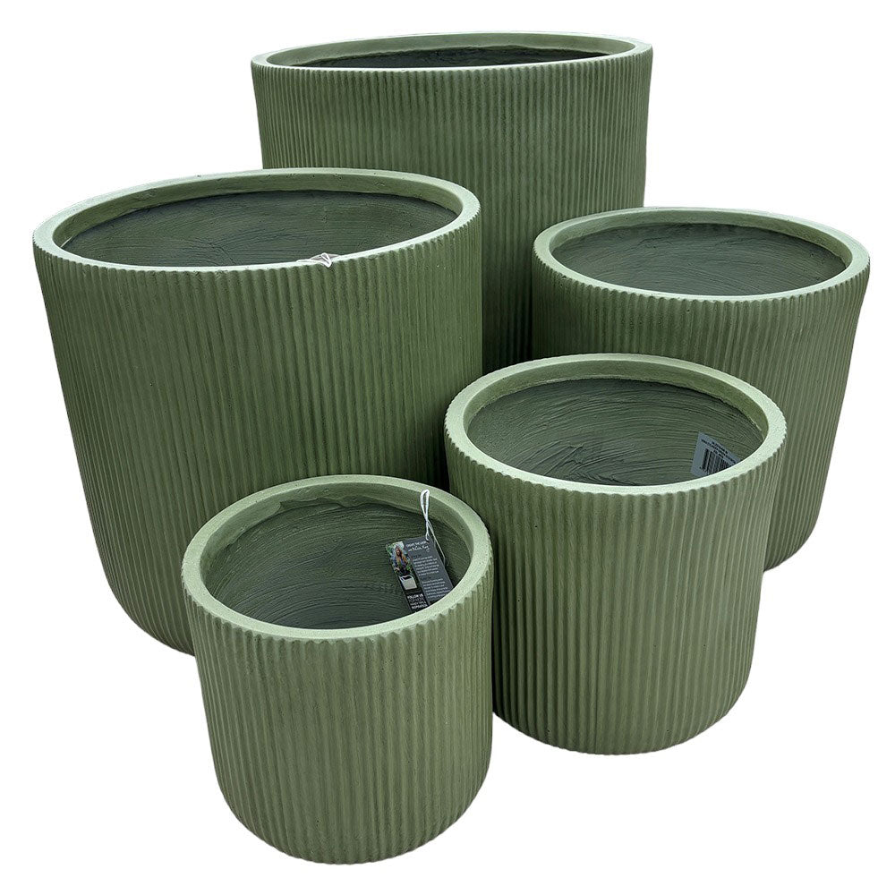 UrbanLITE Vera Cylinder Pot - Green - Northcote Pottery - Available at iPave Natural Stone