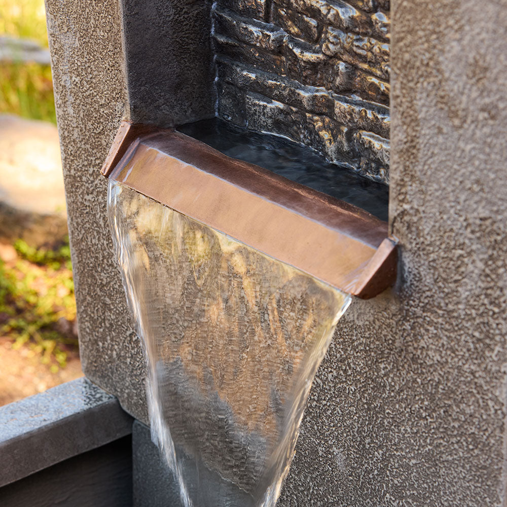 Zhara Fountain Water Feature - Grey - Landscaping - Available at iPave Natural Stone