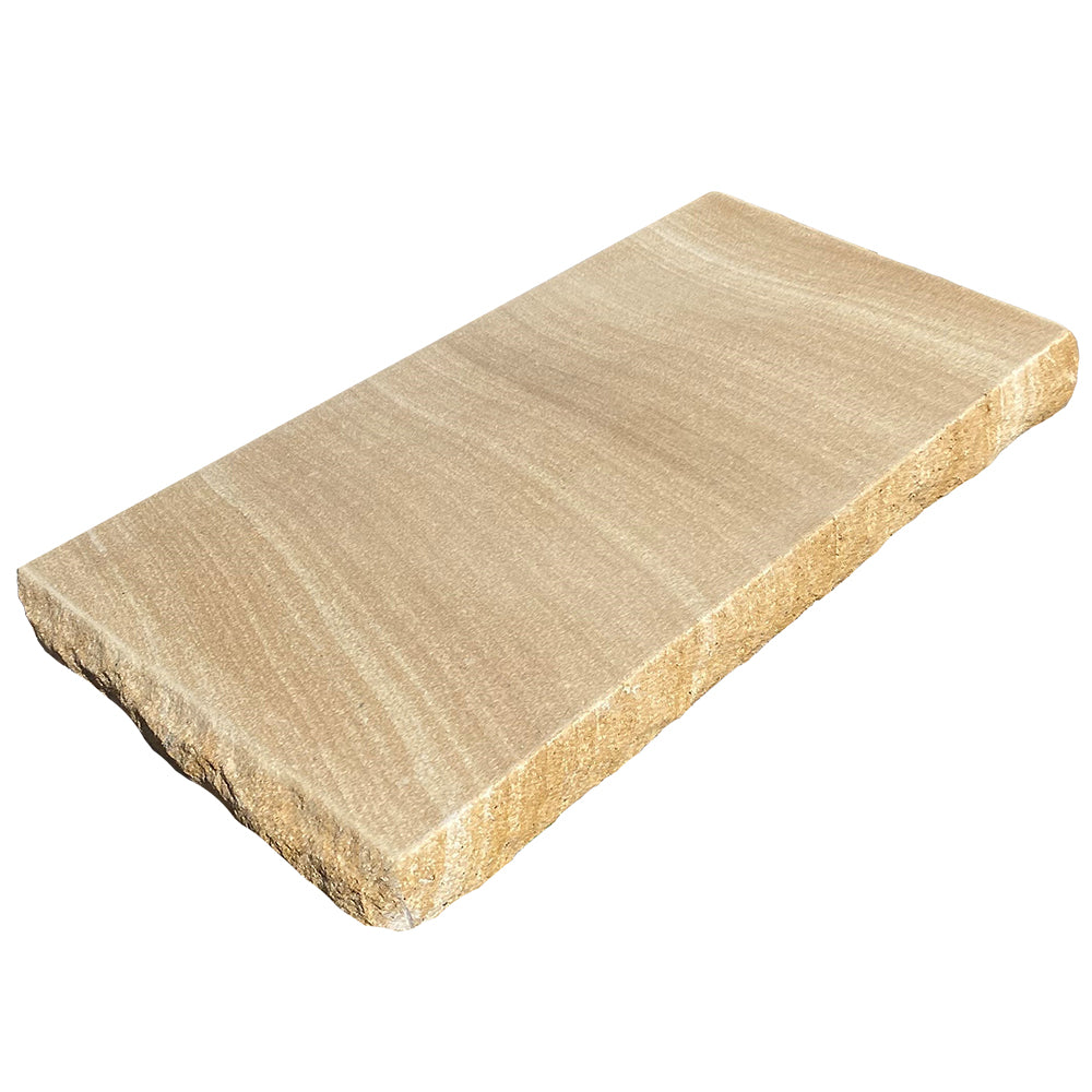 Australian Sandstone Pier Cap (Rockfaced) Cap Size: 520x280x50mm - To Suit Pier Size: 470x230 - Single Piece - Available at iPave Natural Stone