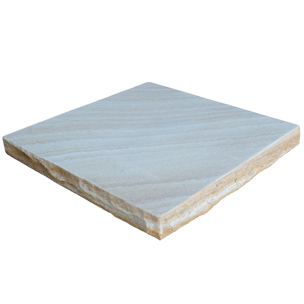 Australian Sandstone Pier Cap (Rockfaced) Cap Size: 520x520x50mm - To Suit Pier Size: 470x470mm - Available at iPave Natural Stone