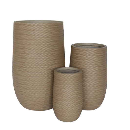 UrbanLITE Bamboo U Pot - Sandy Beech - Northcote Pottery - Available at iPave Natural Stone