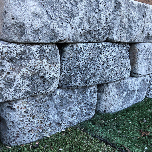 Basalt Tumbled Block / Garden Edging 300x150x150mm - 1st Quality - Available at iPave Natural Stone