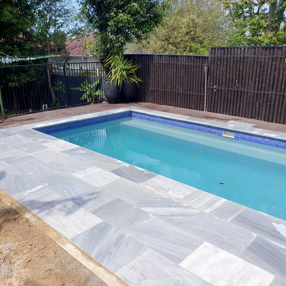 Blue Sky Limestone 600x400x30mm Natural Stone Pavers - 1st Quality - Swimming Pool Complete - Available at iPave Natural Stone
