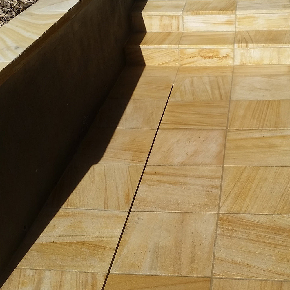 Colonial Shotblasted Sandstone 400x400x25mm Natural Stone Pavers - 1st Quality - Available at iPave Natural Stone