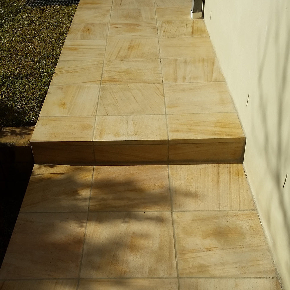 Colonial Shotblasted Sandstone 400x400x25mm Natural Stone Pavers - 1st Quality