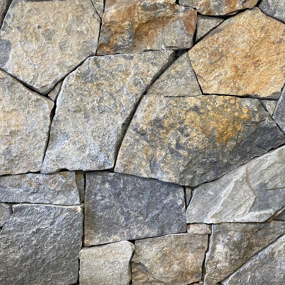 Grey Quartz Random Natural Stone Cladding - Sold per m2 only -1st Quality - Available at iPave Natural Stone